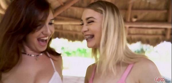  GIRLS GONE WILD - Anastasia Knight and Stephie Staar Hook Up At A Pool Party
